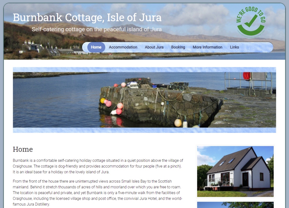 Burnbank Cottage, Isle of Jura Burnbank Cottage, Isle of Jura